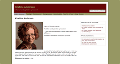 Desktop Screenshot of kirstineandersen.dk